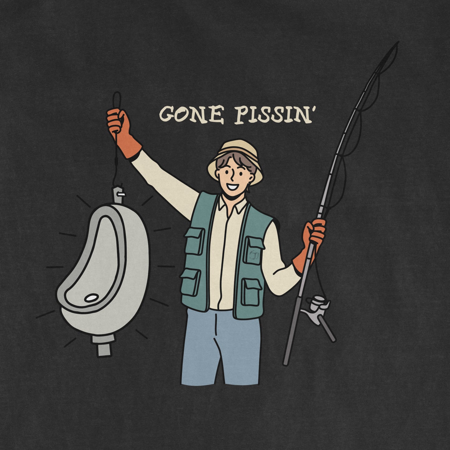 We Got Ice "Gone Pissin'" | Comfort Colors® Vintage Tee