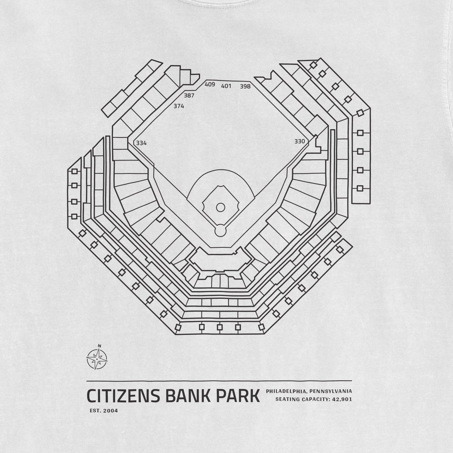 Citizens Bank Park - Stadium Collection | Comfort Colors Tee