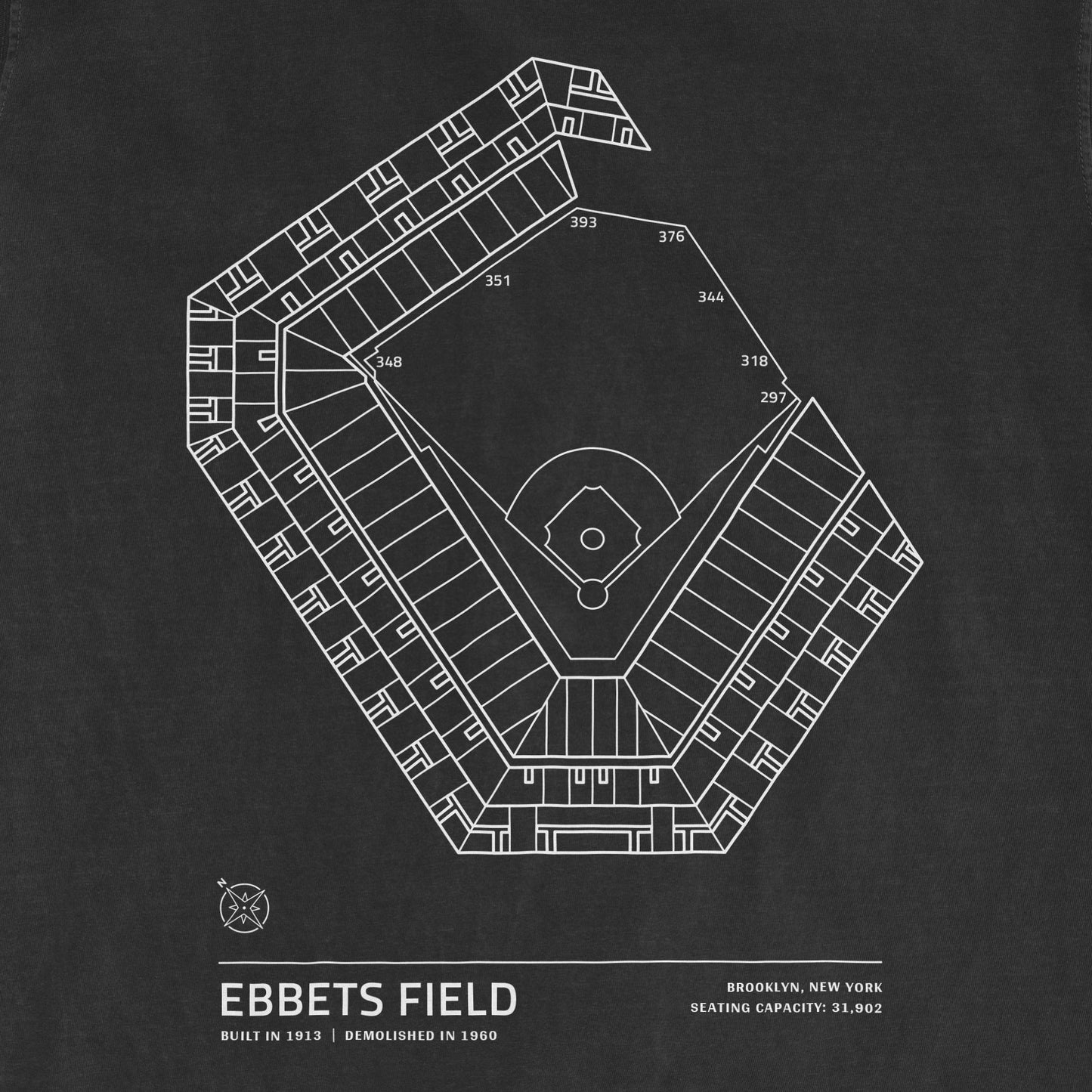 Ebbets Field - Stadium Collection | Comfort Colors Tee