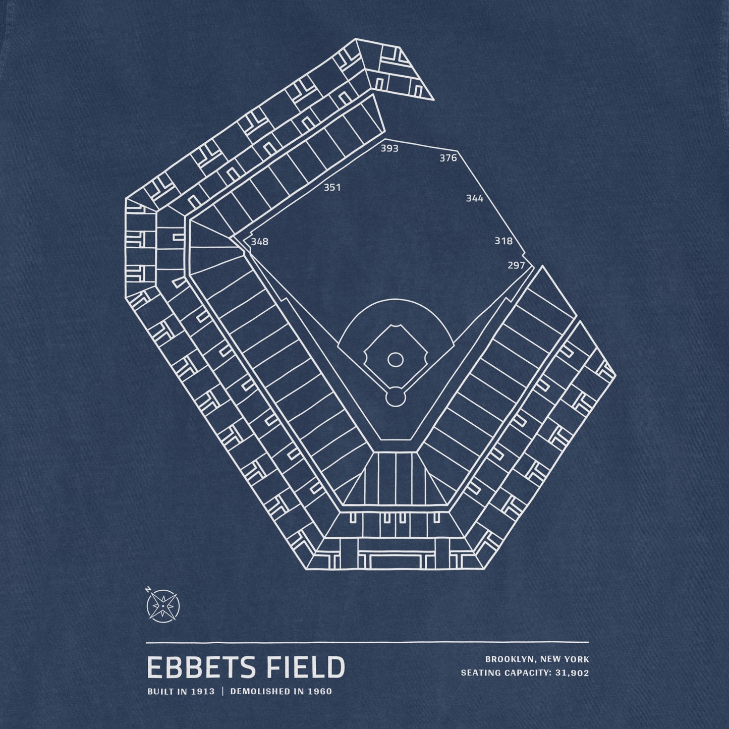 Ebbets Field - Stadium Collection | Comfort Colors Tee