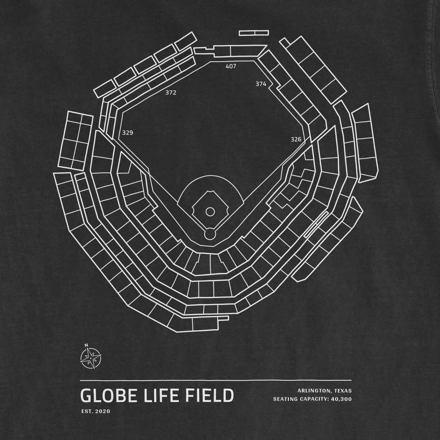 Globe Life Field - Stadium Collection | Comfort Colors Tee