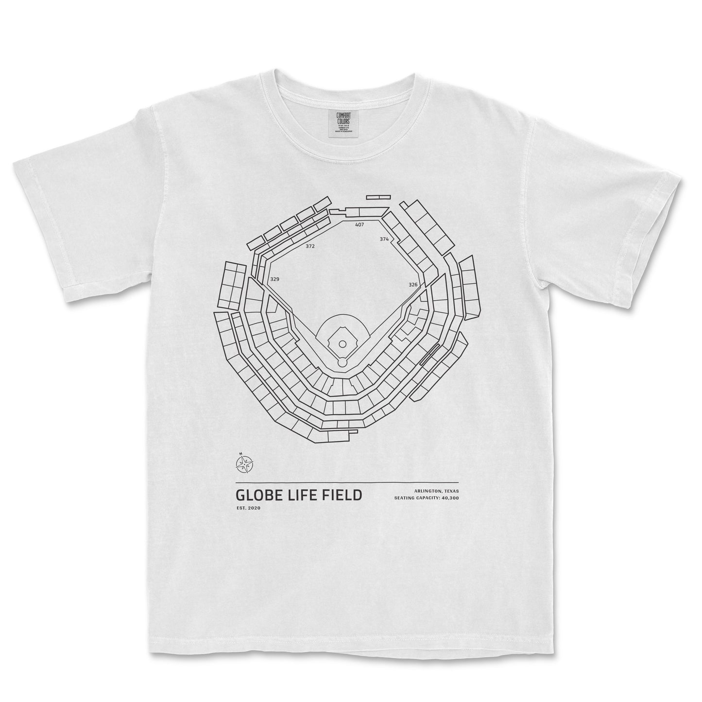 Globe Life Field - Stadium Collection | Comfort Colors Tee