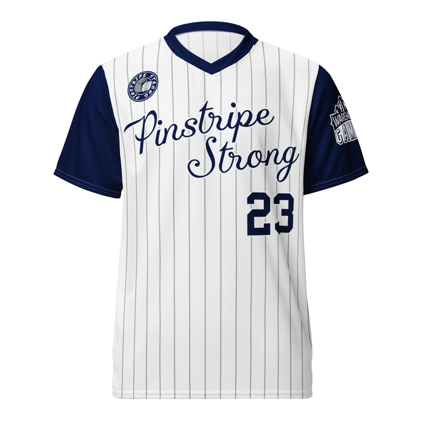 Pinstripe Strong: "Joez McFly" Home | Blitzball 3 Replica Jersey