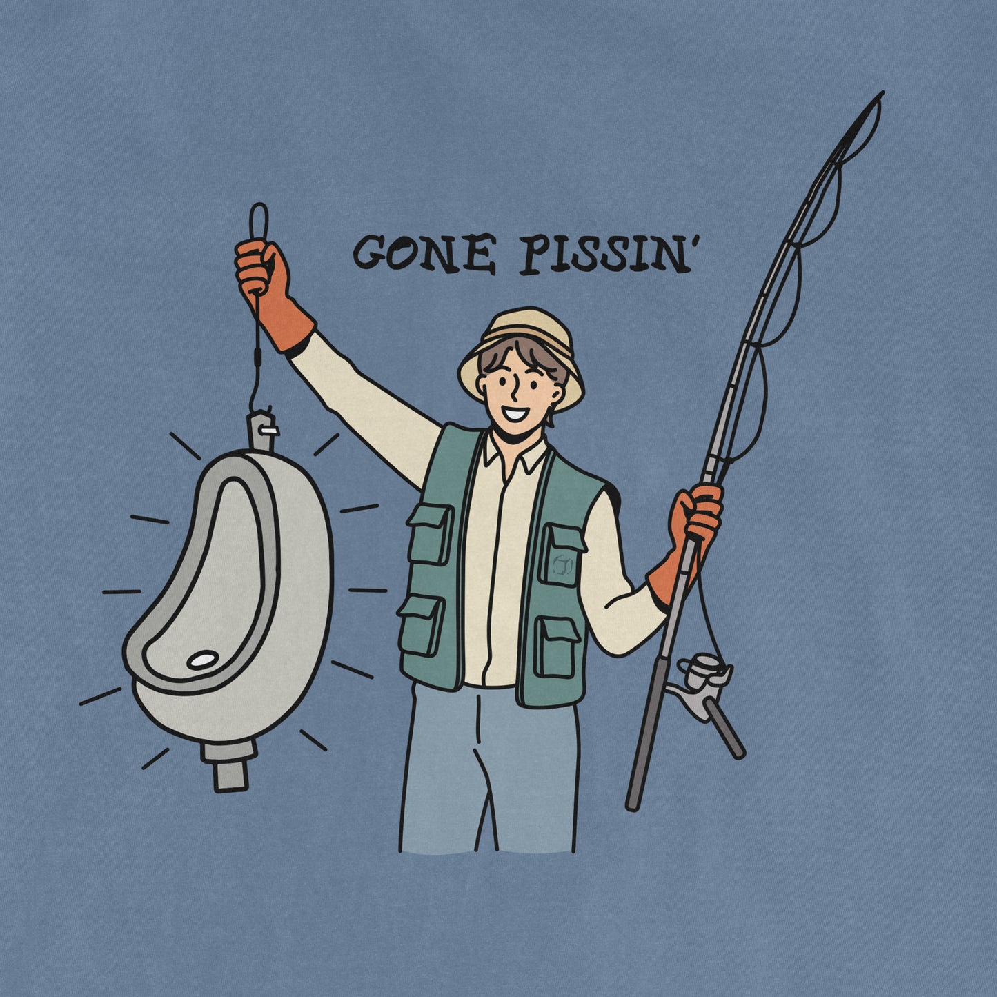We Got Ice "Gone Pissin'" | Comfort Colors® Vintage Tee
