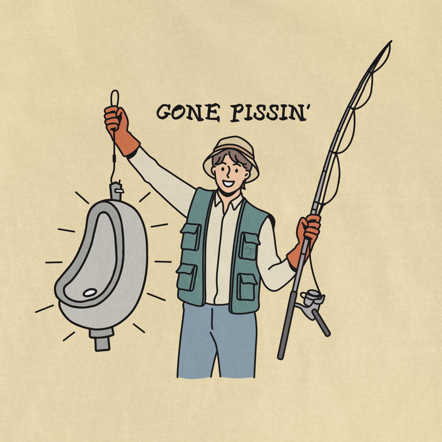 We Got Ice "Gone Pissin'" | Comfort Colors® Vintage Tee