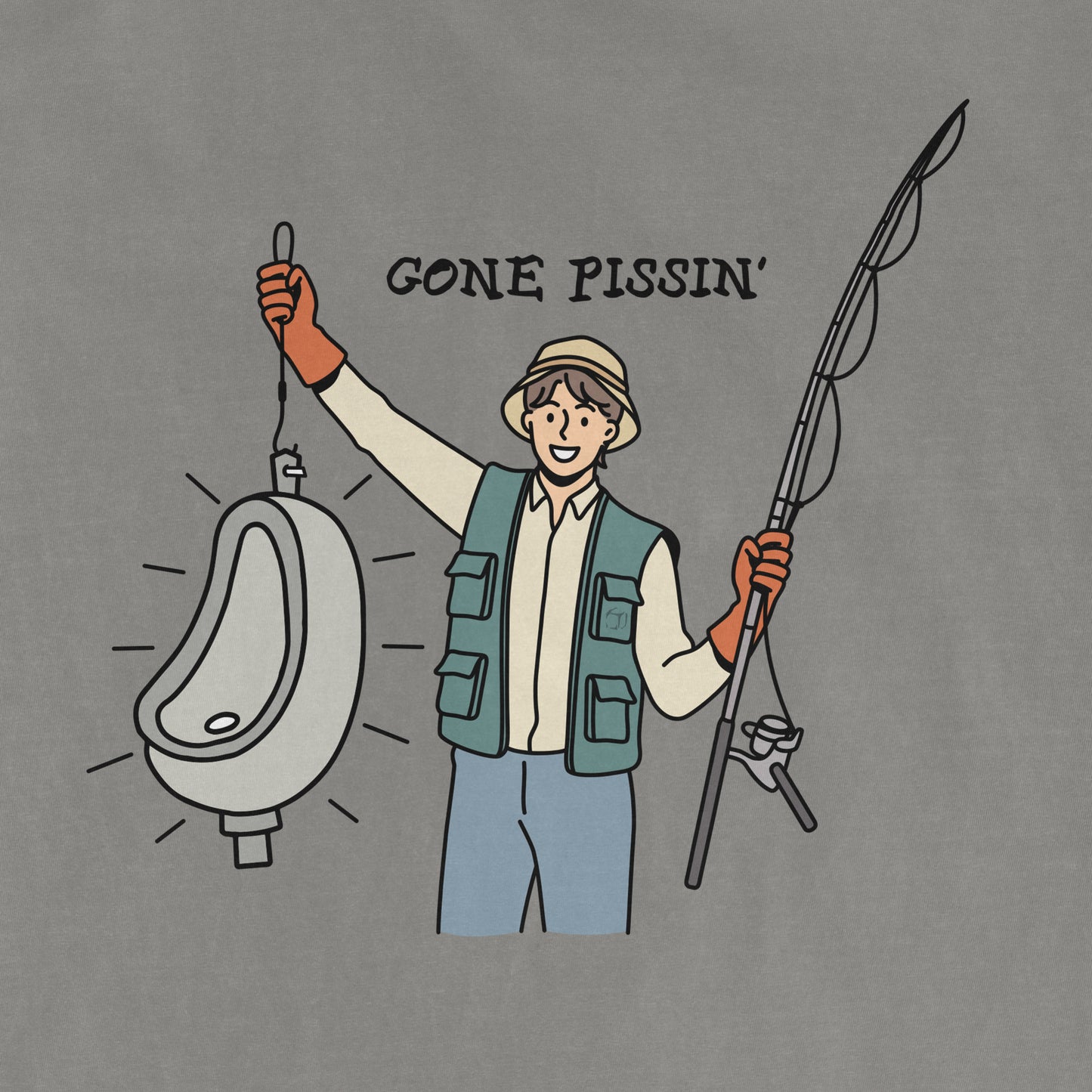 We Got Ice "Gone Pissin'" | Comfort Colors® Vintage Tee