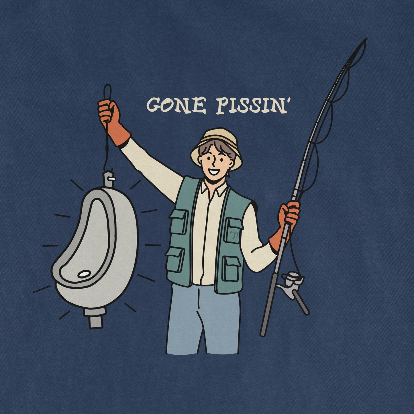 We Got Ice "Gone Pissin'" | Comfort Colors® Vintage Tee