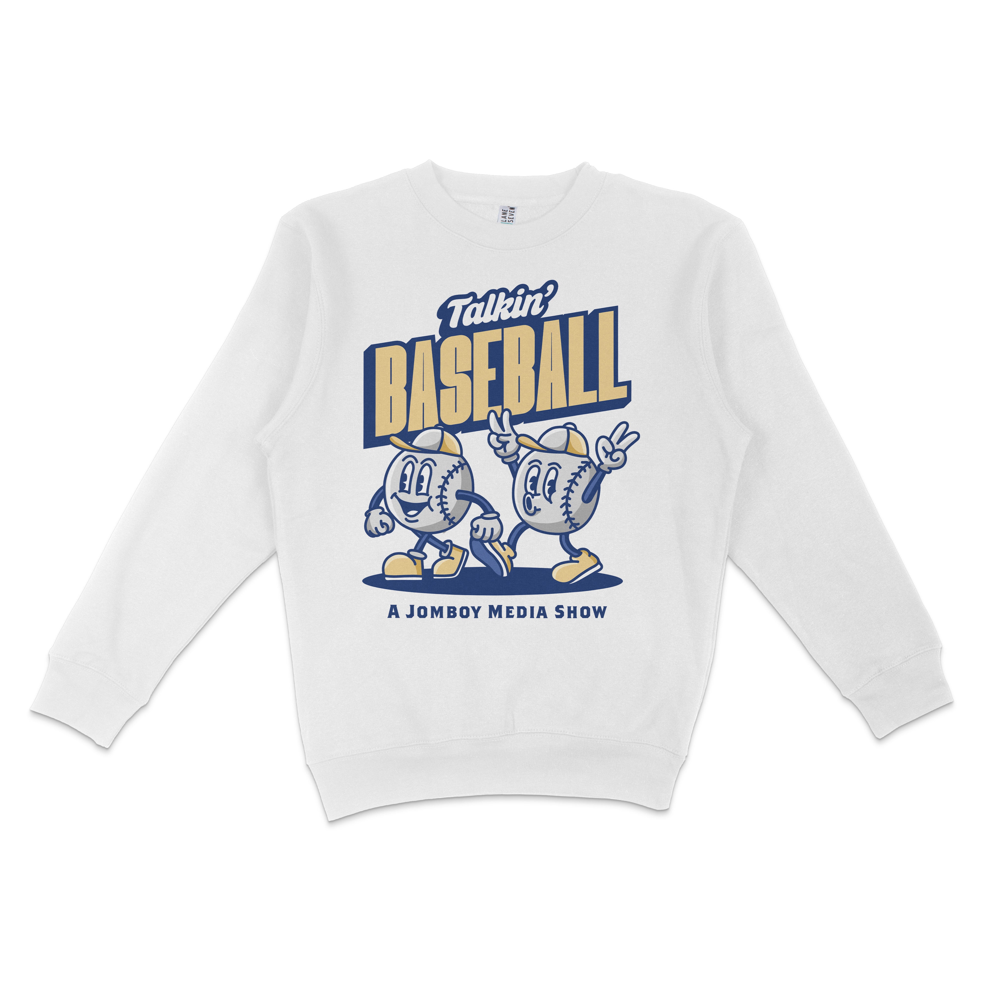 Talkin' Baseball Cartoons Crewneck