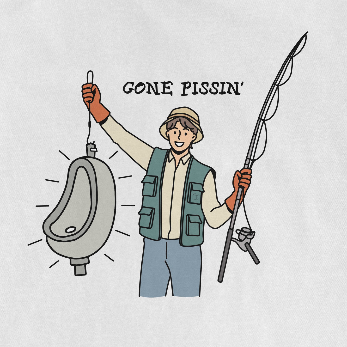 We Got Ice "Gone Pissin'" | Comfort Colors® Vintage Tee