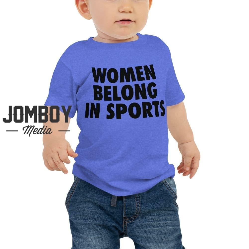 Women Belong In Sports | Baby Tee - Jomboy Media