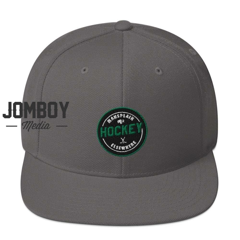 Mansplain Hockey Elsewhere | Snapback Hat - Jomboy Media