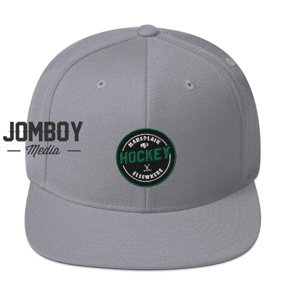 Mansplain Hockey Elsewhere | Snapback Hat - Jomboy Media