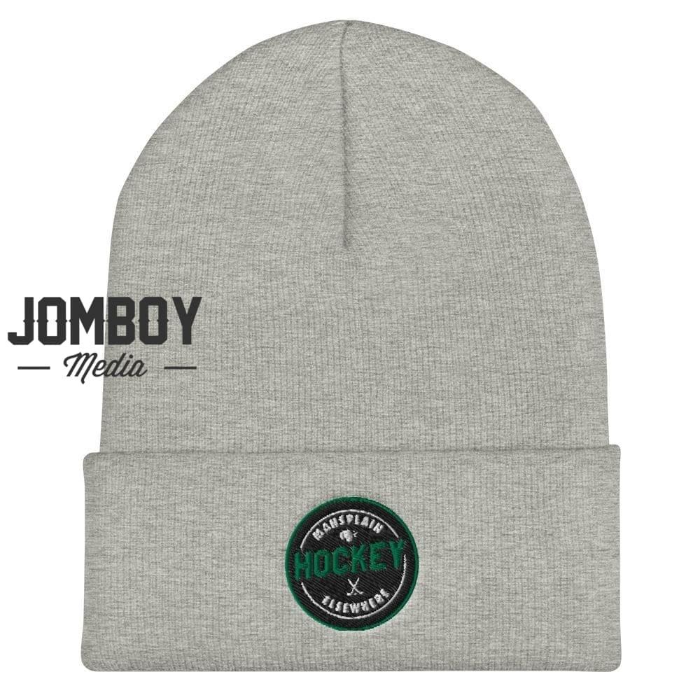 Mansplain Hockey Elsewhere | Beanie - Jomboy Media