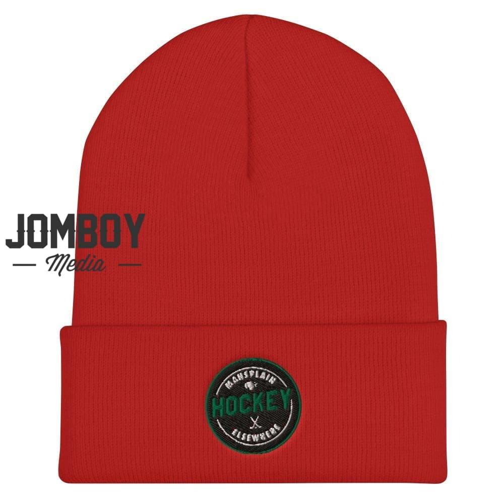 Mansplain Hockey Elsewhere | Beanie - Jomboy Media