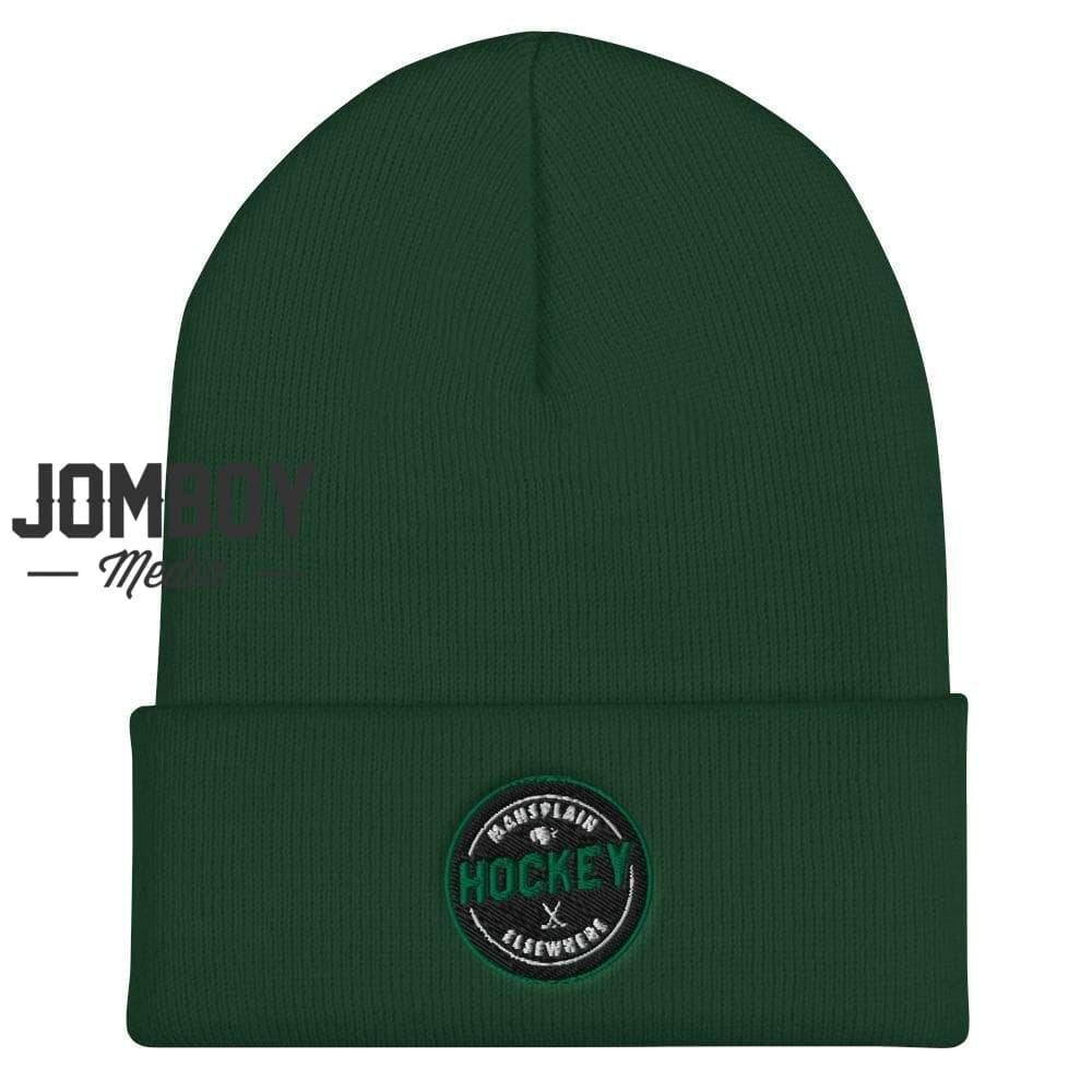 Mansplain Hockey Elsewhere | Beanie - Jomboy Media