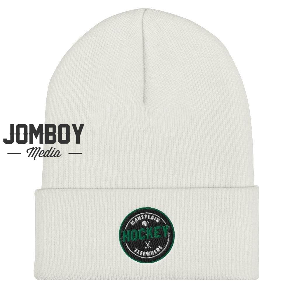 Mansplain Hockey Elsewhere | Beanie - Jomboy Media