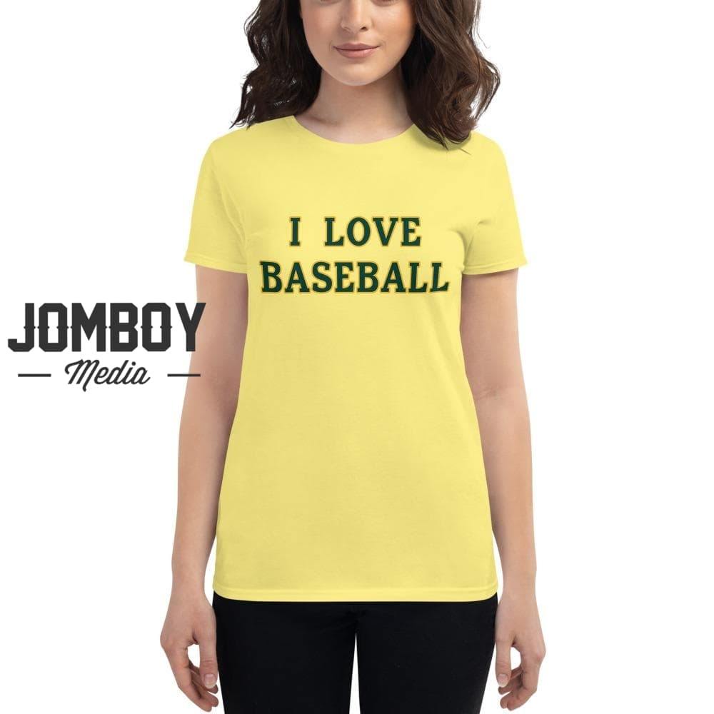 I Love Baseball | Athletics | Women's T-Shirt - Jomboy Media
