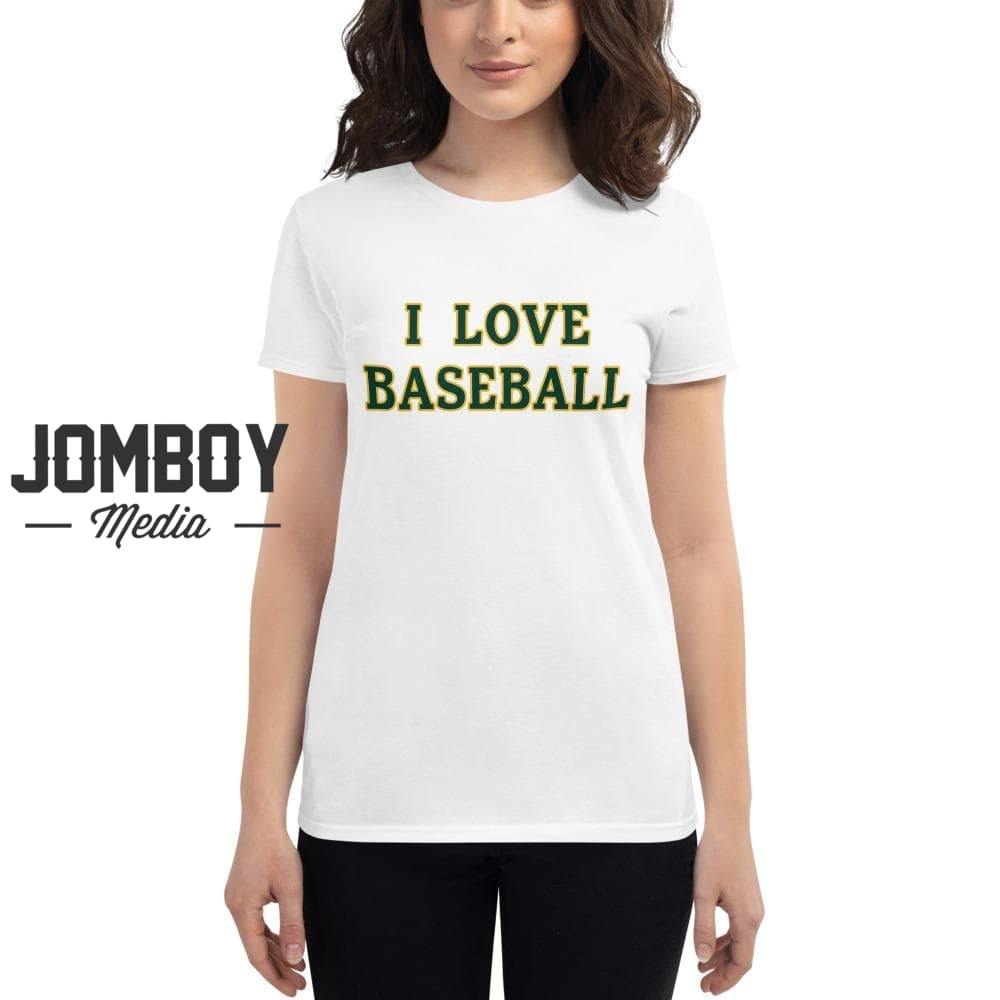 I Love Baseball | Athletics | Women's T-Shirt - Jomboy Media