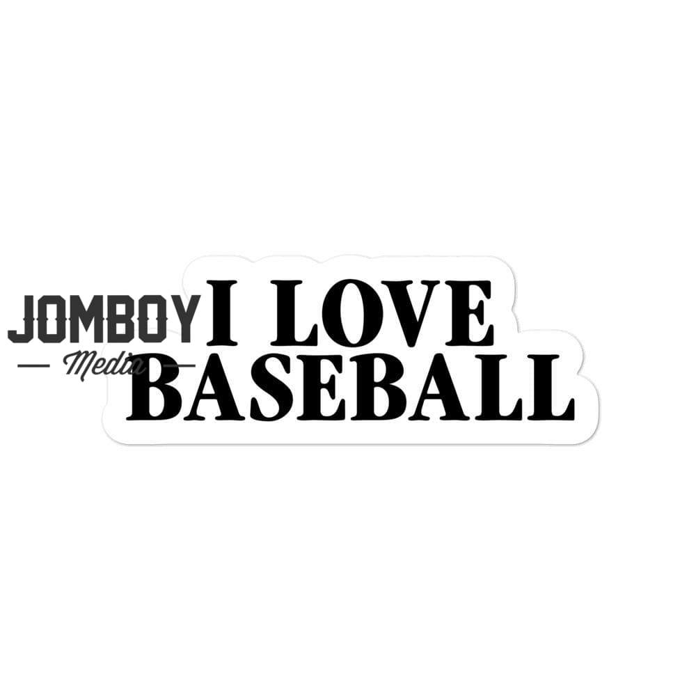 I Love Baseball | Sticker - Jomboy Media