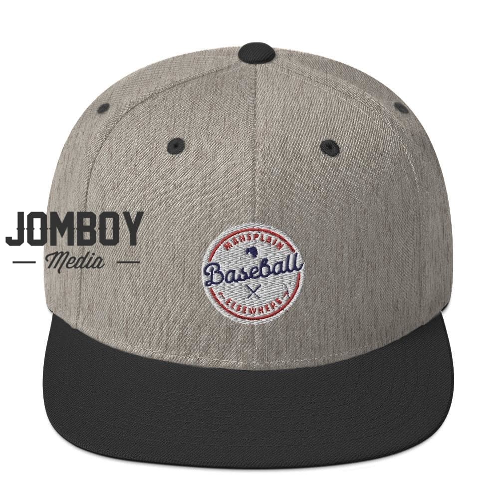 Mansplain Baseball Elsewhere | Snapback Hat - Jomboy Media