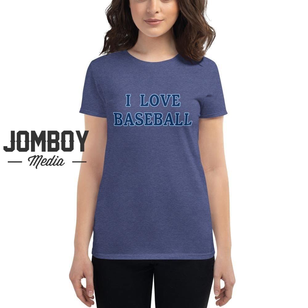 I Love Baseball | Rays | Women's T-Shirt - Jomboy Media