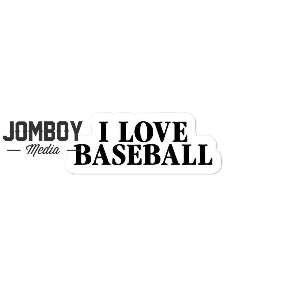 I Love Baseball | Sticker - Jomboy Media