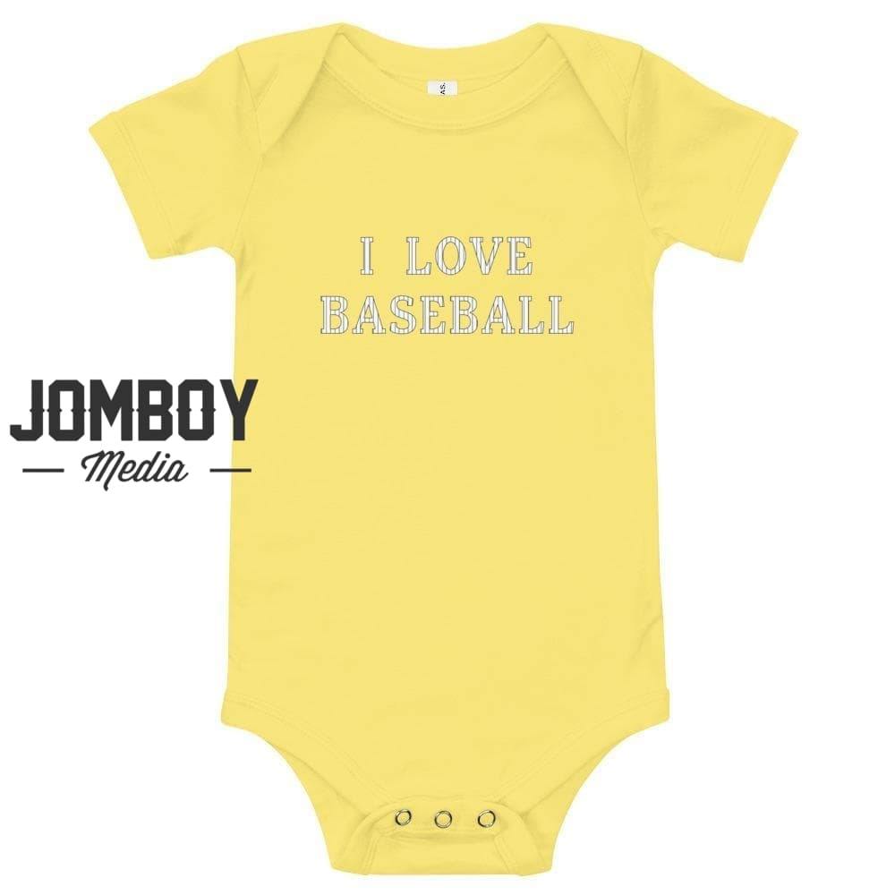 I Love Baseball | Baby Onesie - Jomboy Media