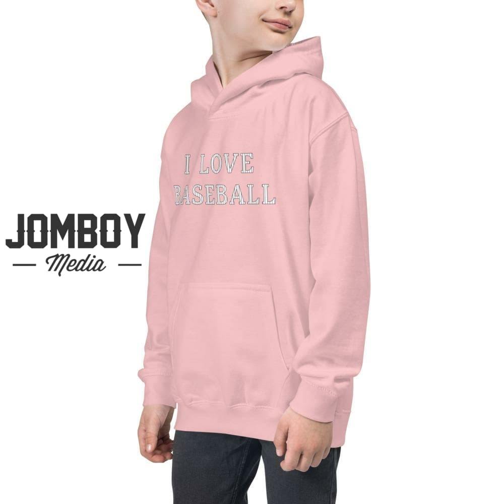 I Love Baseball | Youth Hoodie - Jomboy Media