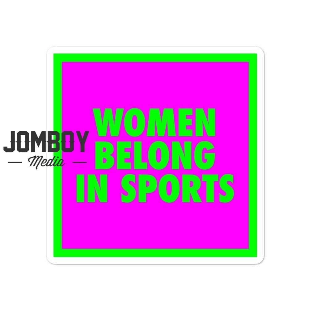 Women Belong In Sports | Sticker | Ashland - Jomboy Media