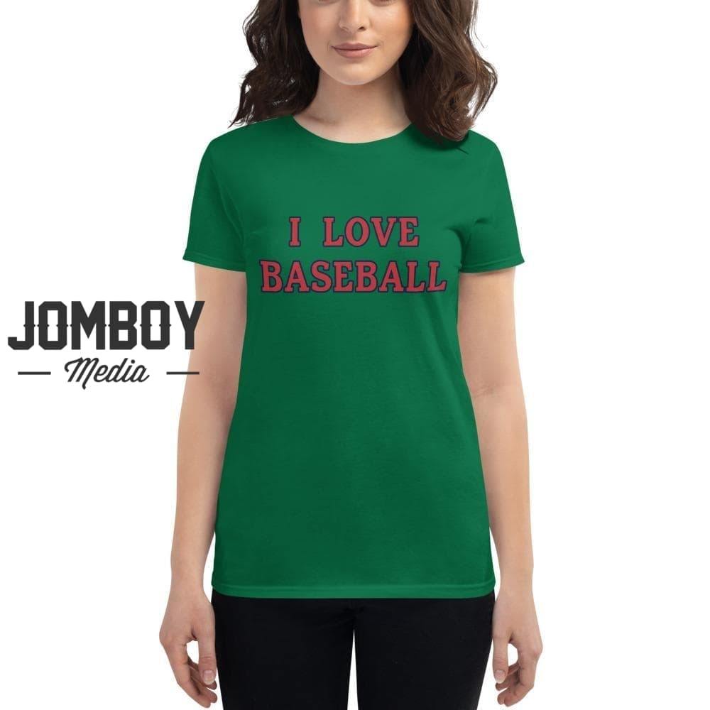 I Love Baseball | Red Sox | Women's T-Shirt - Jomboy Media
