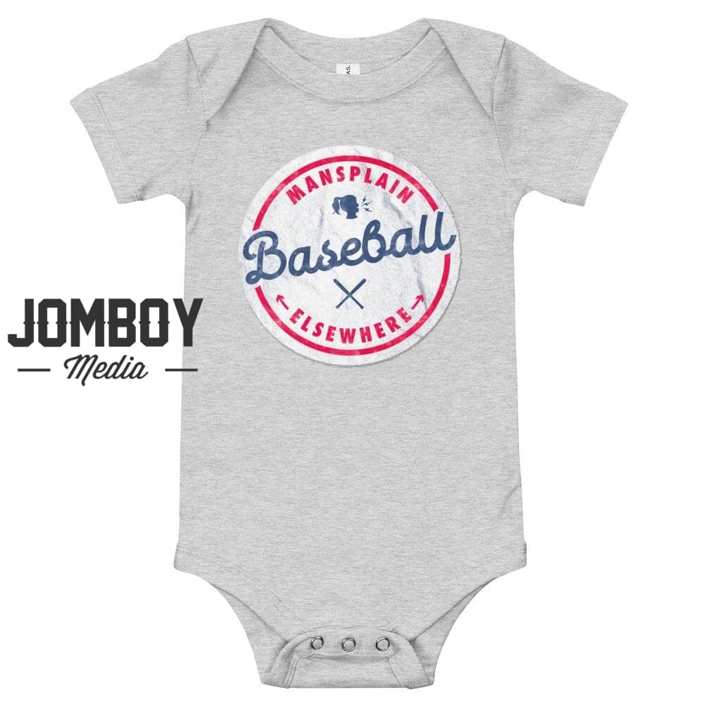 Mansplain Baseball Elsewhere | Baby Onesie - Jomboy Media