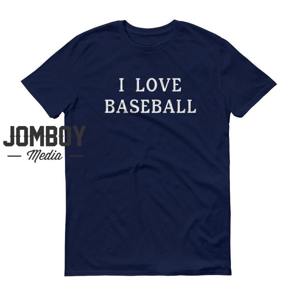 Jomboy Media I Love Baseball | Yankees | Women's T-Shirt Navy / L