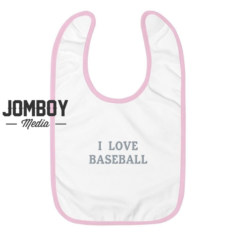 I Love Baseball | Baby Bib - Jomboy Media