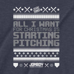 All I Want For Christmas Is Starting Pitching | Yanks | T-Shirt
