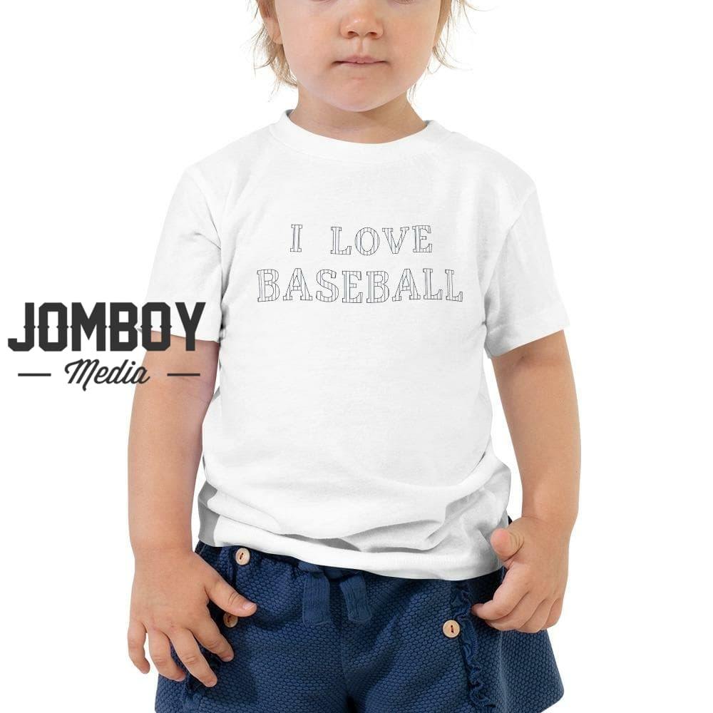 I Love Baseball | Toddler Tee - Jomboy Media