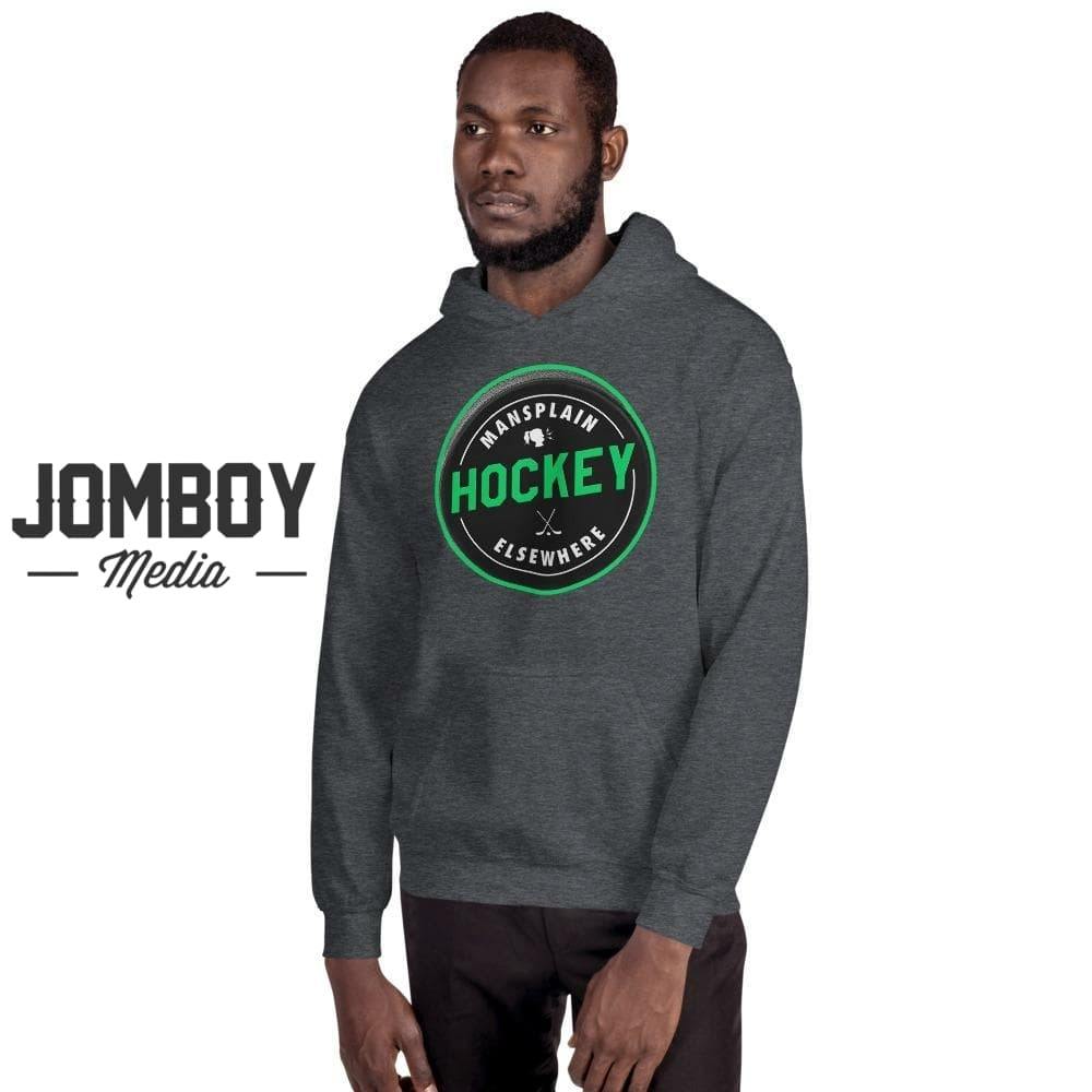 Mansplain Hockey Elsewhere | Hoodie - Jomboy Media