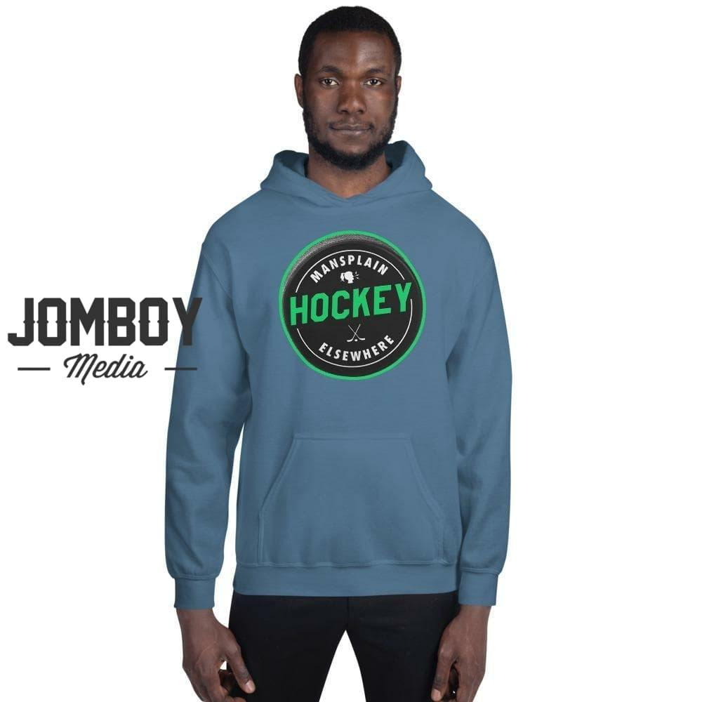 Mansplain Hockey Elsewhere | Hoodie - Jomboy Media