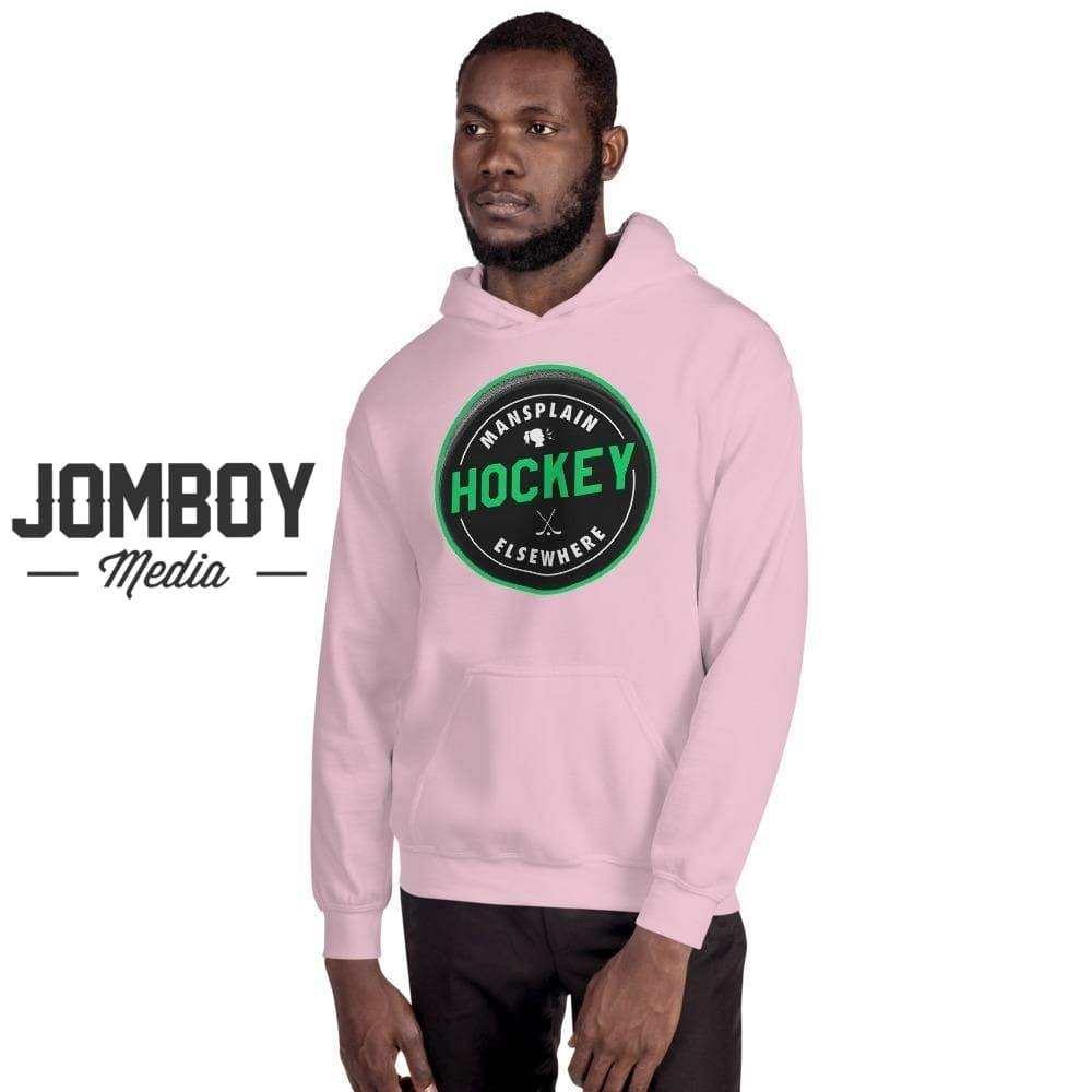 Mansplain Hockey Elsewhere | Hoodie - Jomboy Media