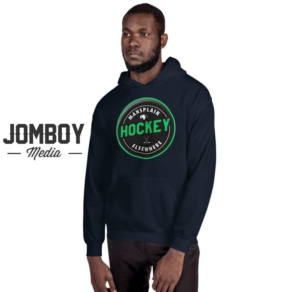 Mansplain Hockey Elsewhere | Hoodie - Jomboy Media