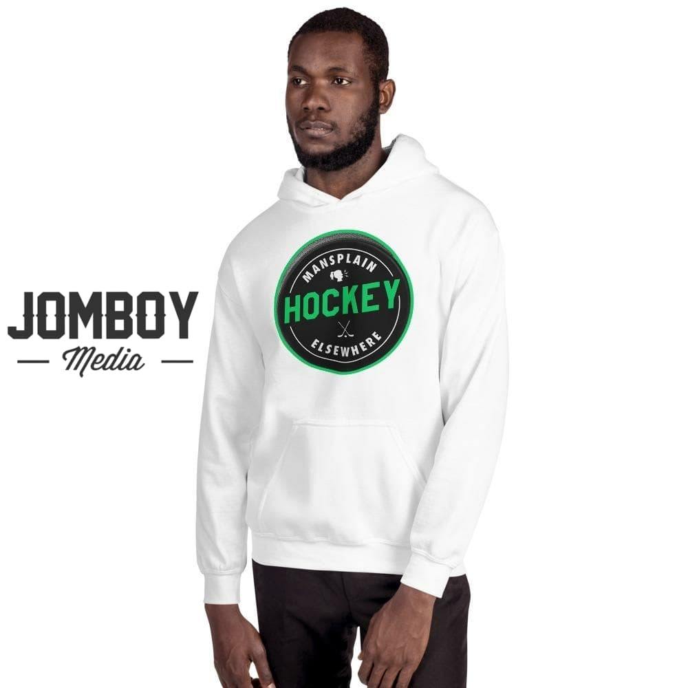 Mansplain Hockey Elsewhere | Hoodie - Jomboy Media