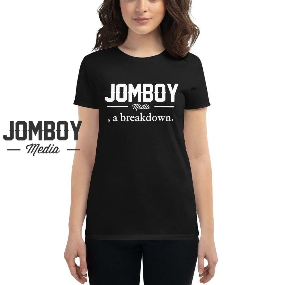 Jomboy Media, a Breakdown | Women's T-Shirt - Jomboy Media
