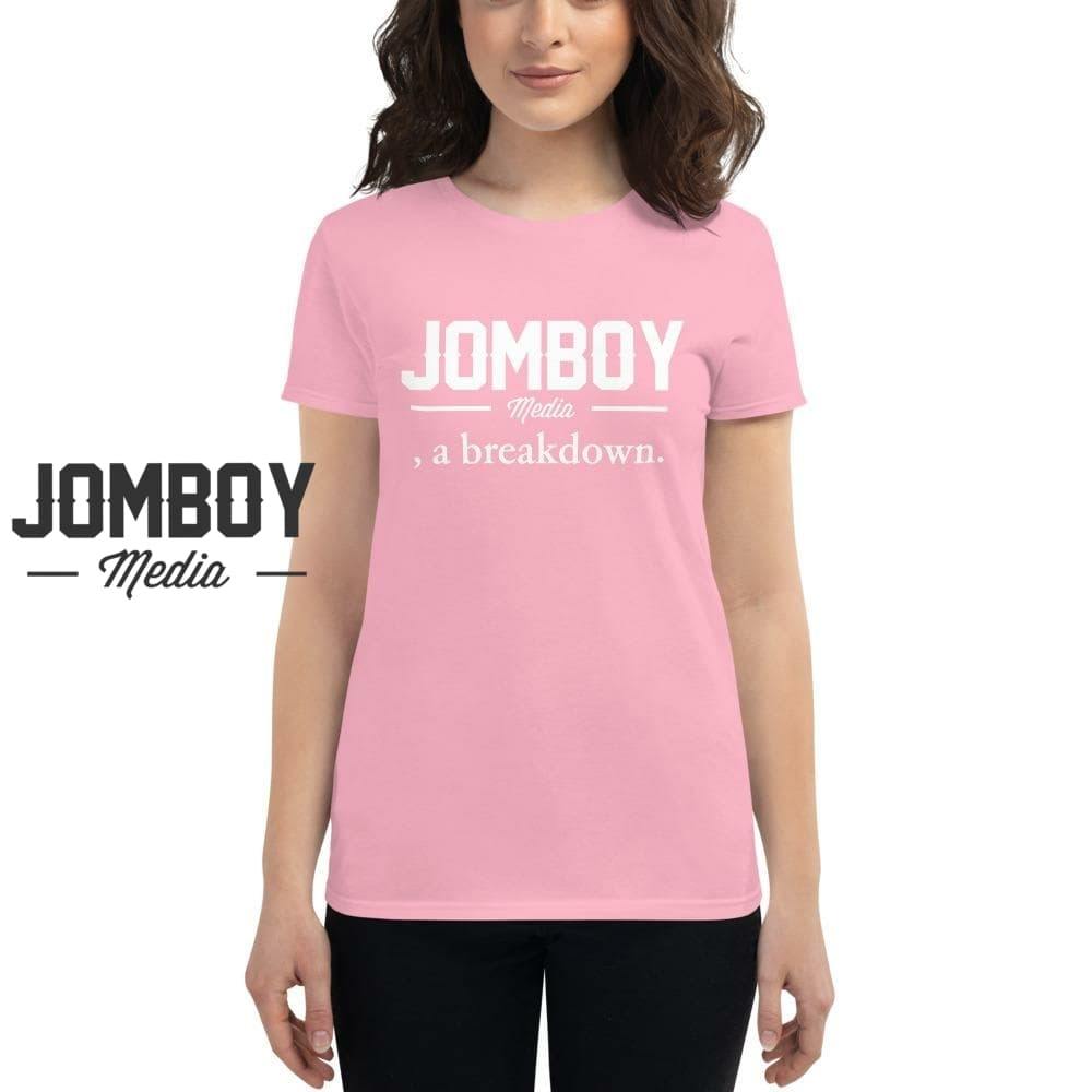 Jomboy Media, a Breakdown | Women's T-Shirt - Jomboy Media
