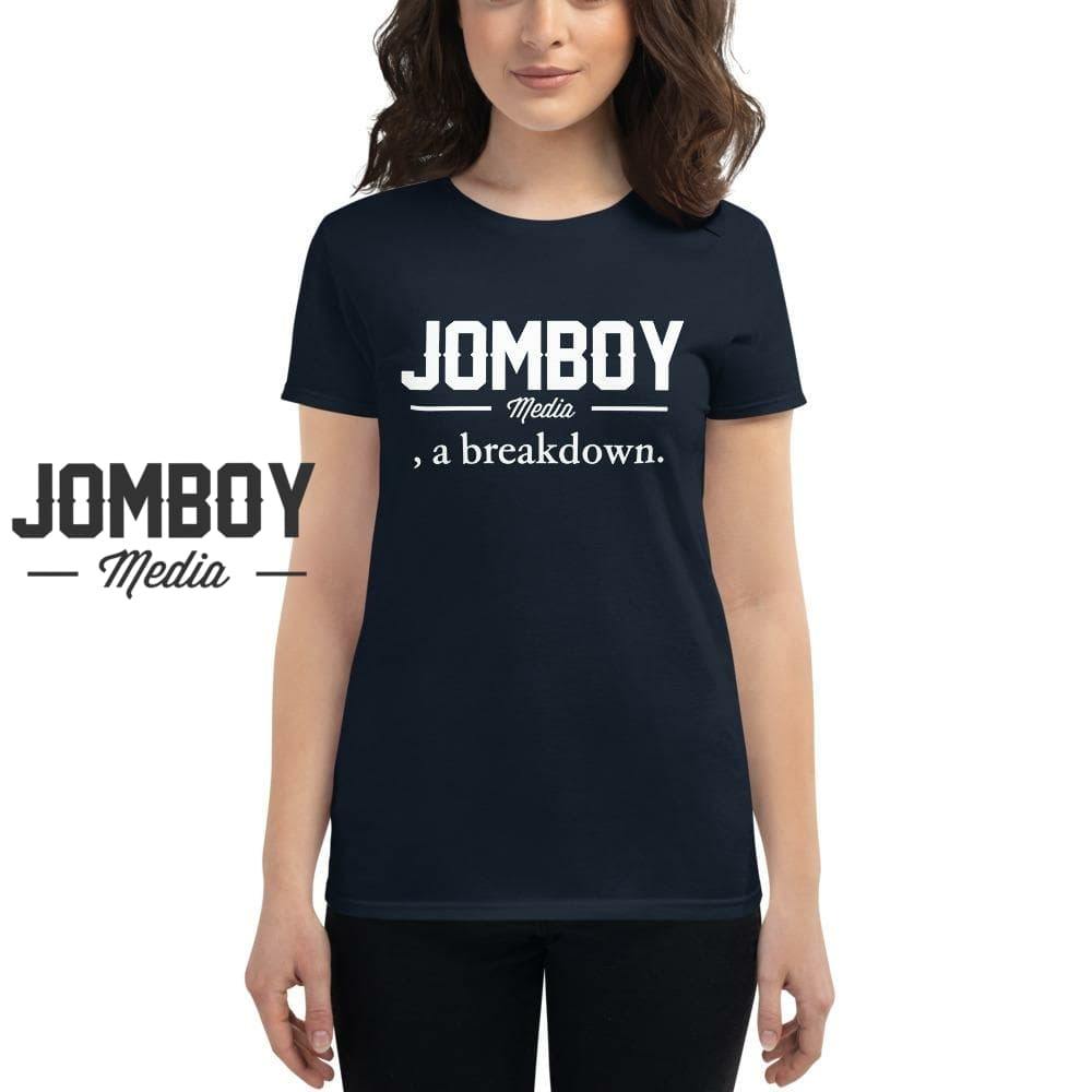 Jomboy Media, a Breakdown | Women's T-Shirt - Jomboy Media