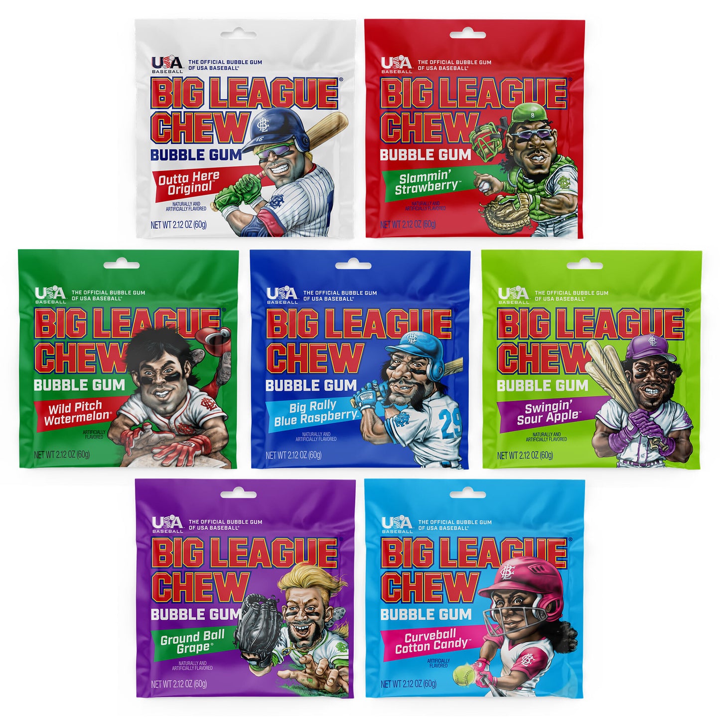 Big League Chew Bubble Gum 12-Pack