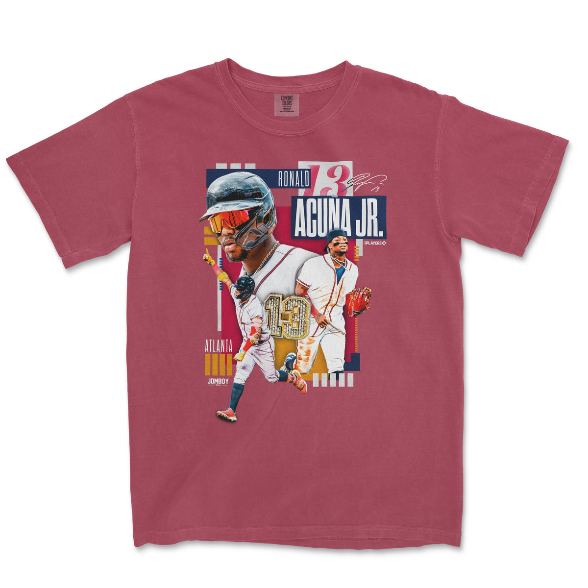 500 LEVEL Ronald Acuña Jr. T-Shirt – Soft Cotton Baseball Fan Tee, Bold Graphic Art, Braves Player Shirt