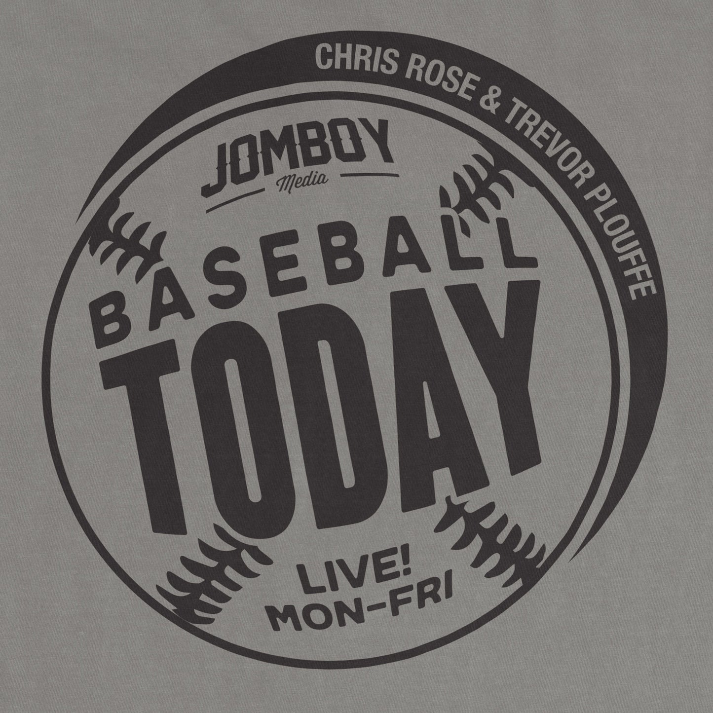 Baseball Today | Black Monochrome T-shirt