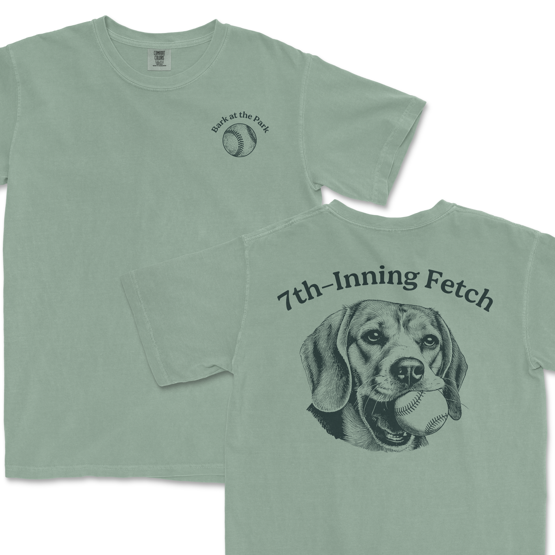 7th-Inning Fetch - Beagle | Comfort Colors Tee | Fade-Resistant