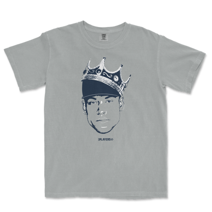 Comfort Colors T-shirt featuring a graphic of Aaron Judge wearing a crown, with the text "King of New York" and "Players" below.