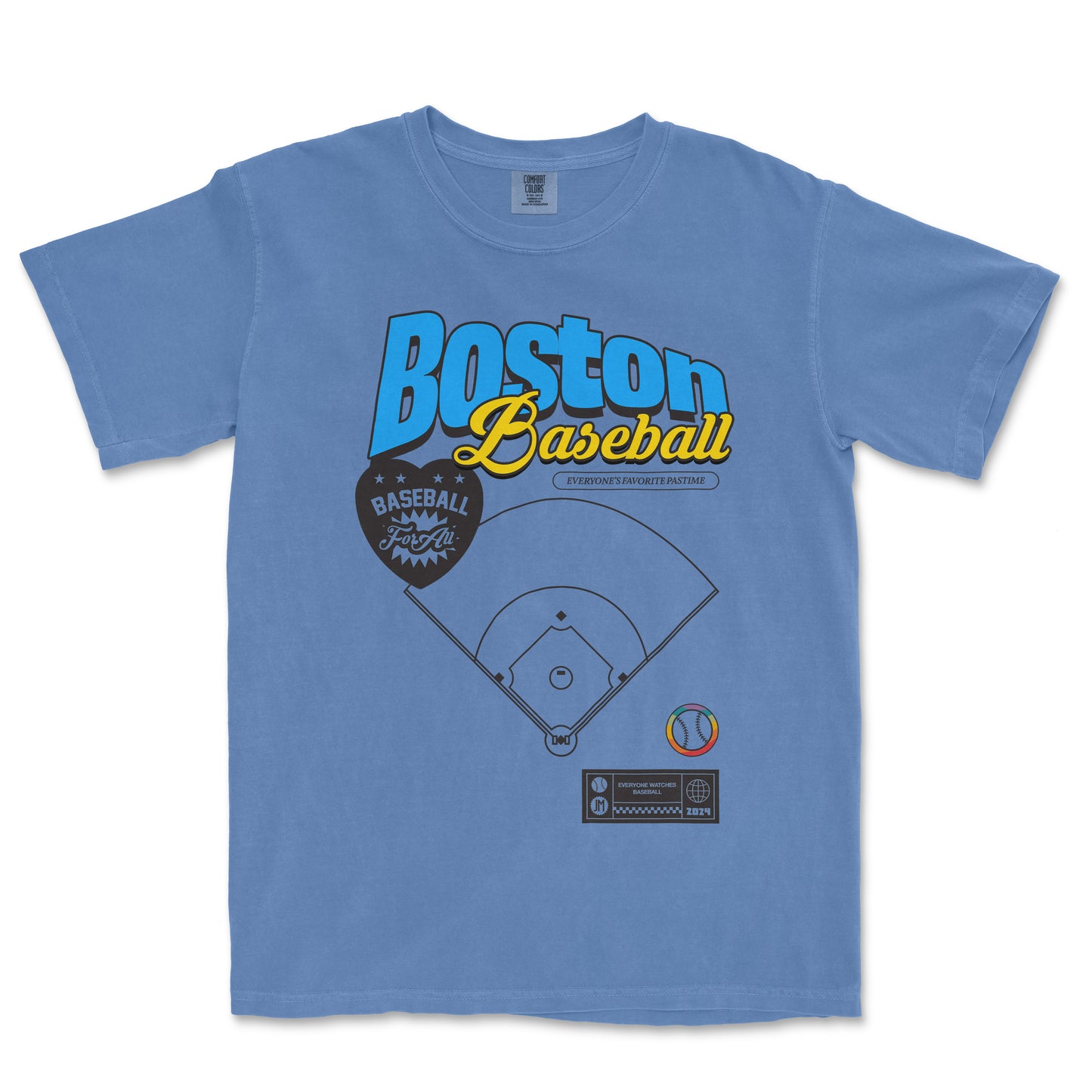 BOSTON BASEBALL PRIDE | Comfort Colors Vintage Tee