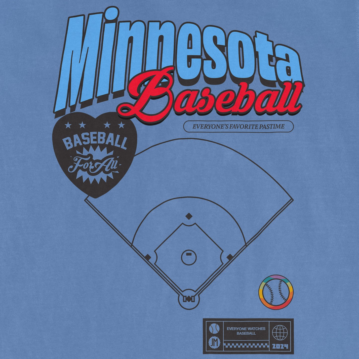 MINNESOTA BASEBALL PRIDE | Comfort Colors Vintage Tee